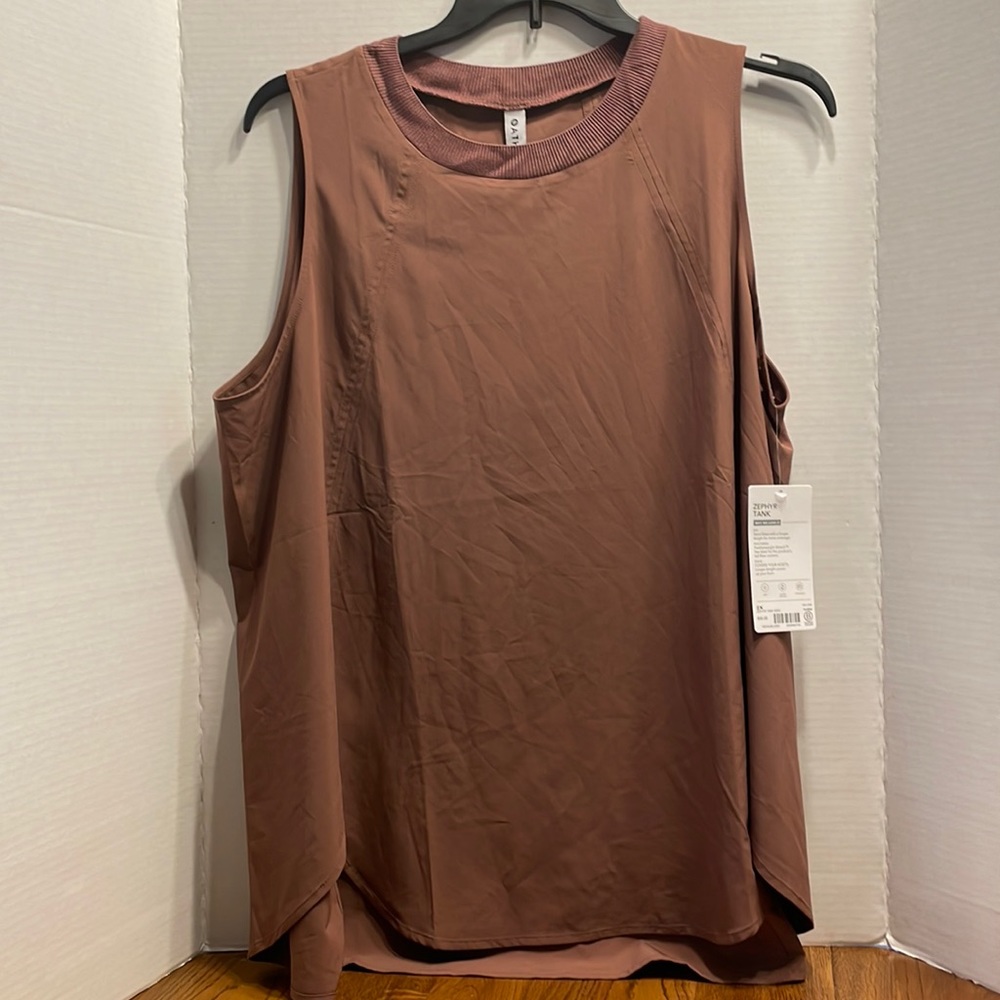 Athleta Women's Damask Mauve Zephyr Tank 2X NWT